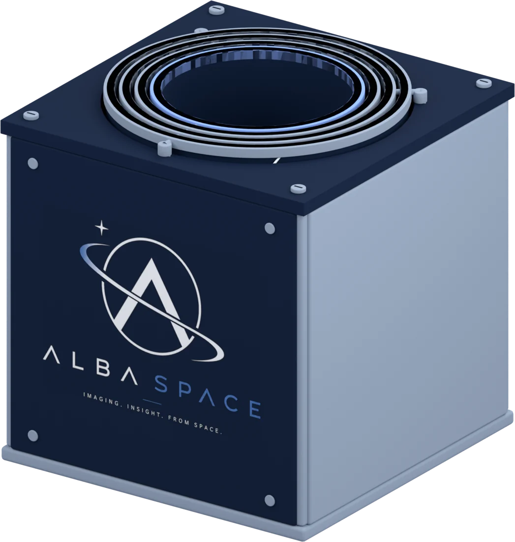 Ark Light 1, el Star Tracker de Alba Space, con su baffle plegado